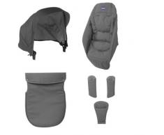 Chicco Urban Color Pack - Kit de accesorios para silla de paseo, color negro