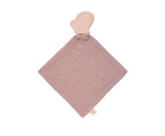 LÄSSIG Pañuelo con mordedor de caucho natural y algodón orgánico/Teether Comforter Butterfly