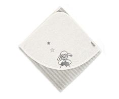 Sterntaler Toalla de baño de la Oveja Stanley, Edad: A Partir de 0 Meses, 80 x 80 cm, Gris