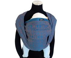 DIDYMOS Tejido manta para bebé, Ludwig, tamaño 5, 420 cm, gasolina