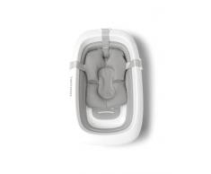 TWISTSHAKE 78829 Asiento de baño para bebé, antideslizante, suave, flotante, cojín de aire, Gris Pastel, Talla única, 1 Unidad