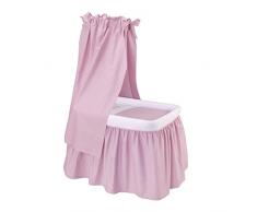 Minicuna Con Dosel Tc Pic Rosa 55X81X65 Cm