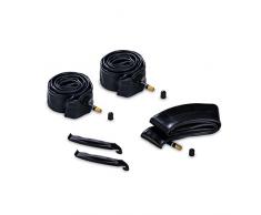 hauck Kit de Reparación de Neumáticos para Silla de Paseo de 3 Ruedas, 2 x 16 Camara de Aire + 1 x 12, Cámara de Aire Neumaticos 12 Pulgadas, incl. Elevador, Negro
