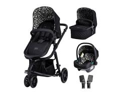 Cosatto Carrito Bebe 3 en 1 Giggle en el Estampado Silhouette, Apto Desde el Nacimiento Hasta Los 18 kg, Carrito, Silla de Paseo, Capazo y Silla de Coche, Ligero, Compacto, Incluye Protector de Lluvia