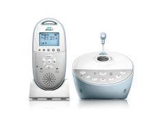 Philips Avent SCD580/00 - Vigilabebes DECT con proyector luz de compañía con estrellas, alcance de hasta 330 m, pilotos LED para indicar los niveles de sonido
