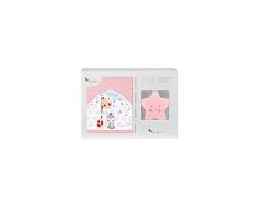 Interbaby - Capa de baño jungla rosa con lámpara estrella, unisex