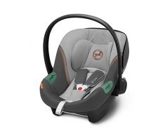 Cybex Gold Silla de coche para bebé Aton S2 i-Size, Desde el nacimiento hasta los 24 meses aprox., Máx. 13 kg, Incl. Reductor para recién nacidos, Compatible con SensorSafe, Lava Grey