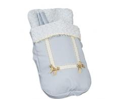 Babyline Saco Silla Con Cubre Arnés Leather Celeste - Sacos de abrigos, unisex