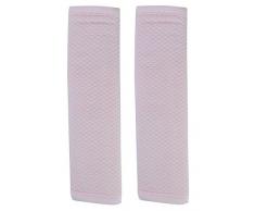 Protector de arneses reversibles para sillas de paseo, grupo 0 o maxicosi y silla de coche. Rosa liso