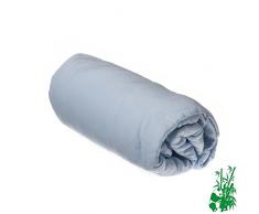 Sábana bajera viscosa bambú cama King Size 160 x 200 – cielo