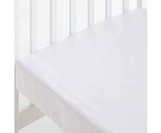 Sábana Bajera ALGODÓN Cuna (60 x 120 cm) blanco