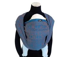DIDYMOS Tejido manta para bebé, Ludwig, tamaño 6, 470 cm, gasolina