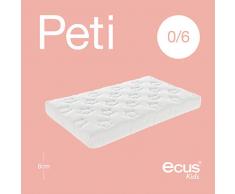 Ecus Kids, Colchón minicuna para capazo que evita alergias e irritaciones - Peti, 80x50x8