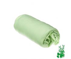 Sábana bajera de bambú para cuna escalable 90 x 140-5 colores disponibles) (verde)
