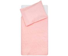 Jollein - Funda de edredón de 100 x 140 cm, diseño de lunares pequeños, color rosa, funda de edredón de 100 x 140 cm, color rosa