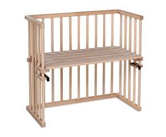 Babybay midi cama auxiliar marrón natur unbehandelt