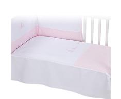 Bolín Bolón Bimba - Edredón para cuna, 60 x 120 cm, color rosa