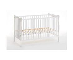 AC-Déco Cama de bebé de Madera – Cuna ala – 124 cm x 71 cm x 82 cm