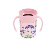 Nuevo Vaso 360 sin boquilla rosa con asas 200 ml