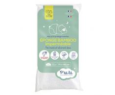Ptit lit Protector colchón cuna de bambú, 70x140 cm| Protector Colchón Bebé Impermeable, Viscosa Suave y Sedosa, Sin tratamiento químico, Transpirable y Silencioso, Oeko Tex