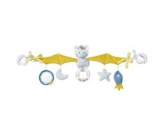 Fehn 065114 - Cadena de murciélago para cochecito de bebé, cadena móvil con simpáticas figuras para bebés y niños pequeños a partir de 0 meses, longitud: 48 cm