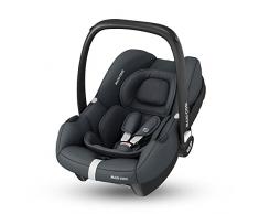 Maxi-Cosi CabrioFix i-Size Silla de Coche bebé grupo 0+ i-Size, para bebés recién nacidos desde 40 hasta 75 cm, con reductor acolchado y capota, Essential graphite