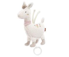 Fehn 058062 Caja de música con diseño de llama Maya con mecanismo musical extraíble, Melodía Schlaf Kindlein schlaf, Con accesorio de sujeción, Para bebés a partir del nacimiento, Tamaño: 24 cm