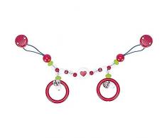 Goki Pram chain heart with clips juguete colgantes para bebé - Juguetes colgantes para bebé (Multicolor, De plástico, Cochecito/carrito de bebé, Niño/niña, De plástico, Lavado a máquina)