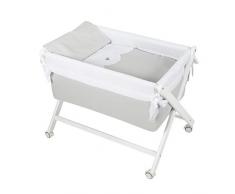 Minicuna Tijera Plegable 280 Venecia Blanco/Gris