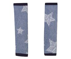 Protector de arneses reversibles para sillas de paseo, grupo 0 o maxicosi y silla de coche. Estrellas grandes