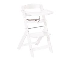 roba Trona Sit Up Super Maxi Trona extragrande con tabla de comer lavable en lavavajillas, crece v, trona para bebé hasta silla juvenil, madera, color blanco