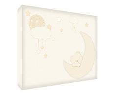 Feel Good Art BEARMOON-A5BLK-01G - Lámpara de mesa (pulida, cristal acrílico) crema Talla:14.8 x 21 cm