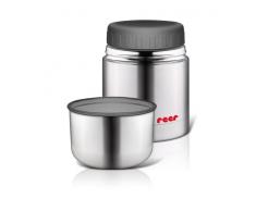 Reer 90430 - Bote termo de acero inoxidable para alimentos infantiles con cuenco (350 ml)