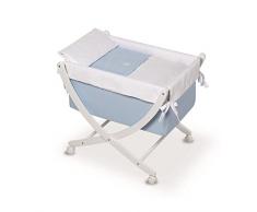 Bimbi Elite - Minicuna, 68 x 83 x 76 cm, blanco y azul
