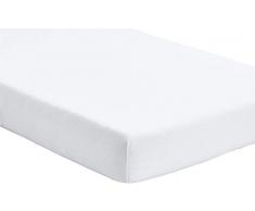 DUDU N GIRLIE - Juego de sábanas de algodón para cuna de color blanco(1 unidad)