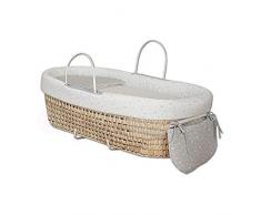 Babyline Cloud - Capazo reversible, unisex, color gris