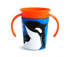 Munchkin Miracle 360° Wildlove - Vaso Antiderrames, Orca, 266 ml