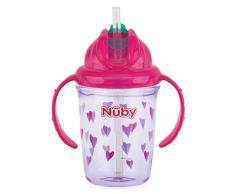 Nûby - Vaso Flip-It Tritan™ con asasases-240ml rosa