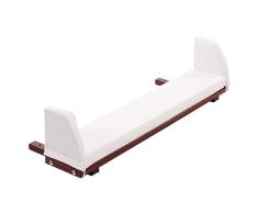 Extensión lateral de cuna de colecho babybay en color lacado marrón oscuro con su extensión del colchón para los modelos Maxi y Boxspring