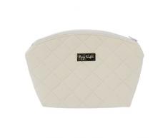 Neceser de higiene Rosy Fuentes - Neceser bebé - Cierre con Cremallera - Ideal para almacenar Accesorios - Elegante y Práctico 0-blanco