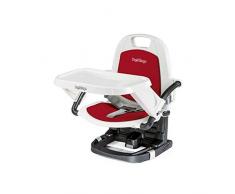 Peg Perego asiento elevado para comer Rialto, Fresa. Alzador de Asiento Bebé. Trona de Viaje Portátil
