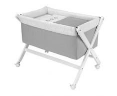 Minicuna Tijera Madera Pic Gris 55X87X74 Cm