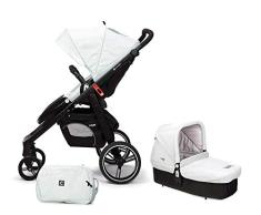 Casualplay Match 2 Loop - Silla de paseo con chasis negro + CasualplayCot, color ice
