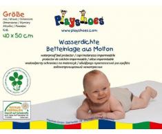 Playshoes - Protector de colchón (40 x 50 cm, impermeable, Oeko-Tex Standard 100)