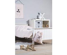 Jollein - Funda de edredón y funda de almohada, 140 x 200 cm, funda de edredón y funda de almohada de 140 x 200 cm, diseño de animales salvajes, color gris