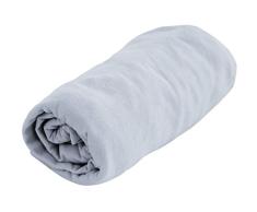PMP - Sábana bajera ajustable impermeable 2 en 1, 60 x 120 cm, color perla