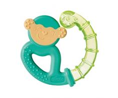 Chicco Refreshing - Mordedor de Silicona Refrescante que Enfría y Alivia las Encias, Anillo De Dentición Bebés 4m+, Refrigerante para Nevera, Fácil de Agarrar, Diseño Animales, Colores Surtidos