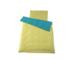 Jollein Funda nórdica y funda de almohada 100 x 140 cm lima/turquesa
