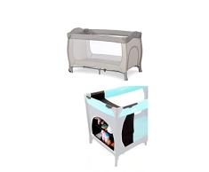 Hauck Cuna de Viaje Sleep N Play Go, para Bebes y Niños de Nacimiento hasta 15 kg, 120 x 60 cm, Ruedas, Plegable, Compacta, Ligera, Beige + Armario para Cuna de Viaje (60 cm), Color Negro