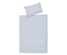 Ropa de cama de 2 piezas Schardt 13 609 1/761 Circle Star para cama infantil, color azul